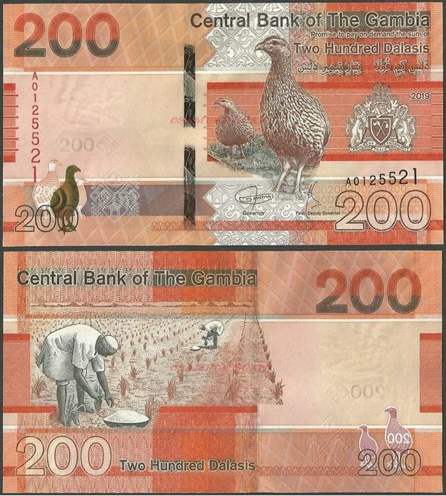 Picture of Gambia,B240,200 Dalasi,2019