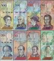 Picture of Venezuela,P101-P108,B371-B378 2 to 500 Bolívar Soberano, 2018