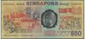 Picture of Singapore,P31a,B128,50 Dollars,1990,Comm