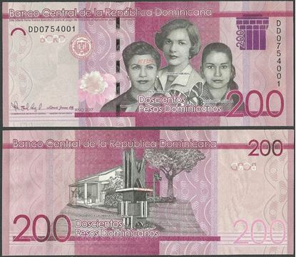 Picture of Dominican Republic,PNew,B729,200 Pesos Dominicanos,2017