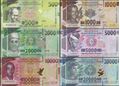 Picture of Guinea,SET,B339 -B344,500 -20000 Francs,2015-2021