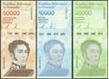 Picture of Venezuela,3 SET - B379-B381,80 000 Bolivares,2019