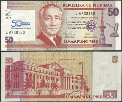 Picture of Philippines,P217,B1071,50 Piso,2013,Comm,PDIC