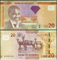 Picture of Namibia,P12b,B215,20 Dollars,2013