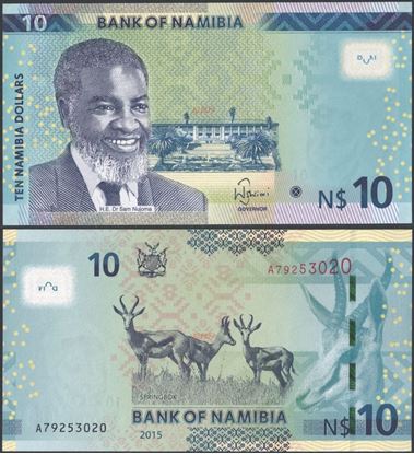 Picture of Namibia,P16,B216,10 Dollars,2015