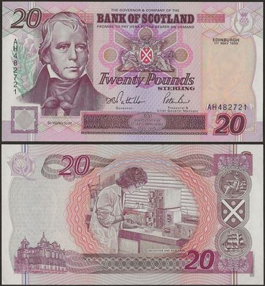 Picture of Scotland,P121,20 Pounds,1995,BoS