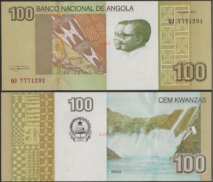 Picture of Angola,P153a, B546,100 Kwanza,2012