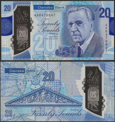 Picture of Northern Ireland,B504,20 Pounds,2020,Danske,AA