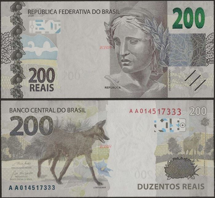 Picture of Brazil,B880,200 Reais,2020,Sg 34