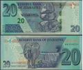 Picture of Zimbabwe,B195,20 Dollars,2020,AA