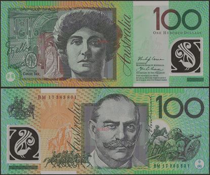 Picture of Australia,P61,B229f,100 Dollars,2017