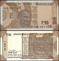 Picture of India,P109,B298bE,10 Rupees,2018,INSET E