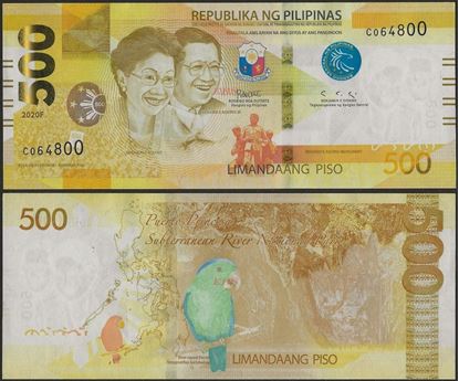 Picture of Philippines,B1093,500 Piso,2020
