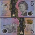Picture of Australia,P62b,B230b,5 Dollars,In 2019