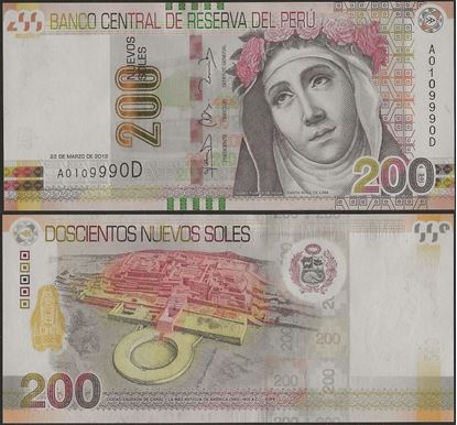 Picture of Peru,P191,B531,200 Nuevos Soles,2012