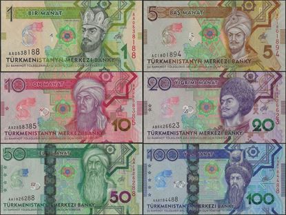 Picture of Turkmenistan,SET,B234-B239,186  Manat,2020,Comm