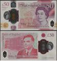 Picture of England,B206,50 Pounds,2021,Polymer,AA Prefix