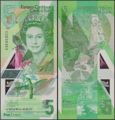 Picture of East Caribbean States,B240,5 Dollars,2019