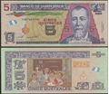 Picture of Guatemala,P116,B605b,5 Queztals,2018