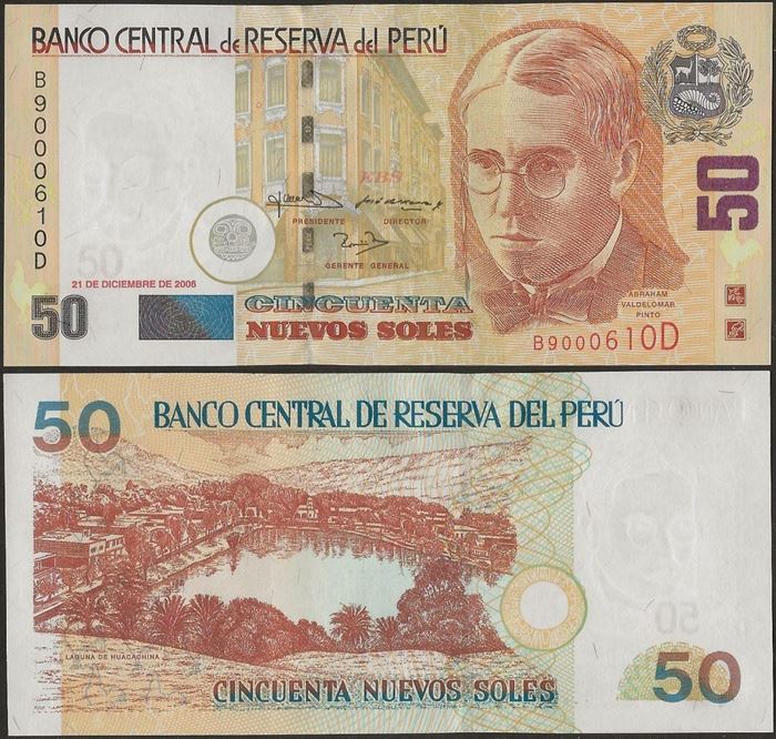 Picture of Peru,P180b,B515b,50 Nuevos Soles,2006