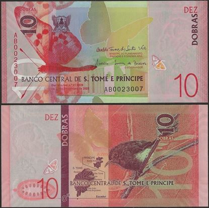 Picture of Sao Tome Principe,P77a,B315a,10 Dobras,2020