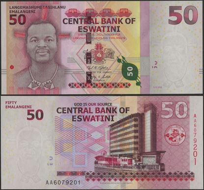 Picture of Eswatini,B103a,50 Emalangeni,2018 (In 2021)