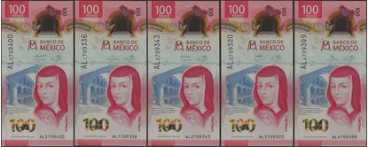 Picture of Mexico,B715,100 Pesos,2020,ALL 5 Signs