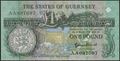 Picture of Guernsey,P52d,B157d,1 Pound,2020?,AA Prefix