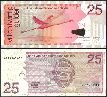 Picture of Netherlands Antilles,P29,B226f,25 Gulden, 2011