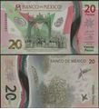 Picture of Mexico,B726,20 Pesos,2021,Sg 2,AB/AF