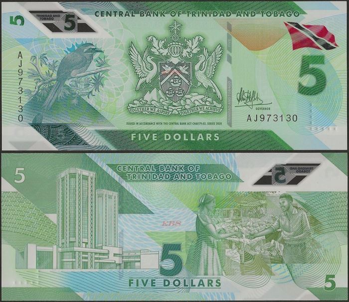 Picture of Trinidad & Tobago,B237,5 Dollars,2020