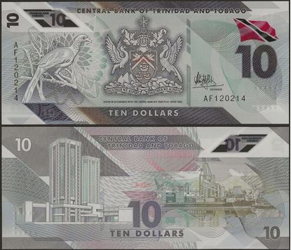 Picture of Trinidad & Tobago,B238,10 Dollars,2020