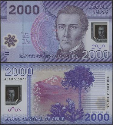 Picture of Chile,P162d,B297d,2000 Pesos,2014