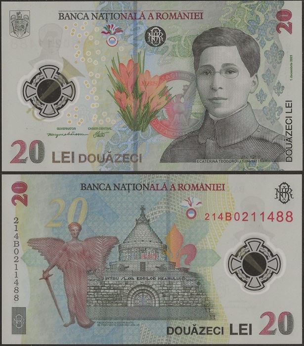 Picture of Romania,B293,20 Lei,2021