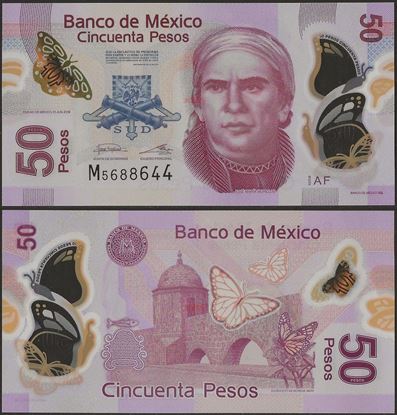 Picture of Mexico,P123A,B712l,50 Pesos,2019