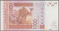 Picture of WAS K Senegal,P715K, B121Ku,1000 Francs,2021