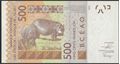 Picture of WAS B Benin,P219Bi, B120Bi,500 Francs,2020