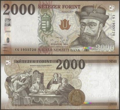 Picture of Hungary,P204b,B589b,2000 Forint,2020