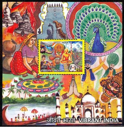 Picture of India MS,2016,Vibrant India,Miniature Set