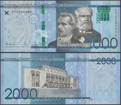 Picture of Dominican Republic,PNew,B732c,2000 Pesos Dominicanos,2021