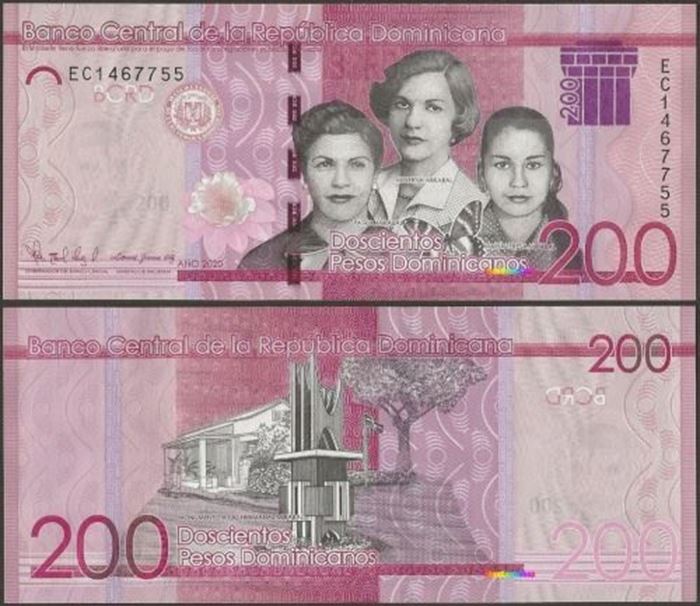 Picture of Dominican Republic,PNew,B729b,200 Pesos Dominicanos,2020