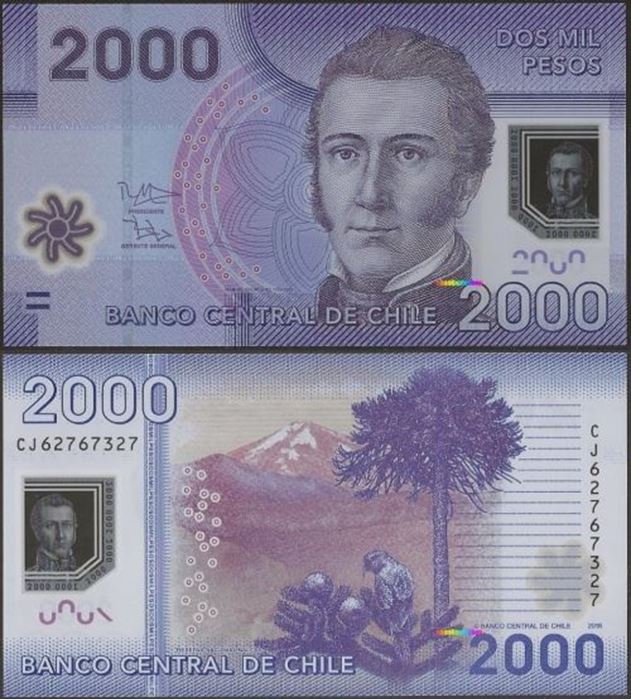 Picture of Chile,P162f,B297f,2000 Pesos,2016