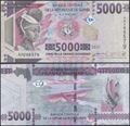 Picture of Guinea,P49c,B340c, 5000 Francs,2021