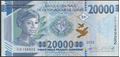 Picture of Guinea,P50,B344b, 20000 Francs,2020