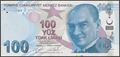 Picture of Turkey,P226d,B304d,100 Lira,F Prefix