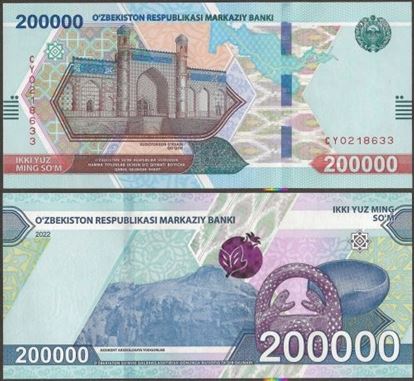 Picture of Uzbekistan,PW93,B223,200000 Som,2021