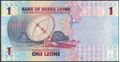 Picture of Sierra Leone,PW34,B129a,1 Leones,2022