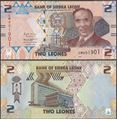 Picture of Sierra Leone,PW35,B130a,2 Leones,2022