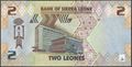 Picture of Sierra Leone,PW35,B130a,2 Leones,2022