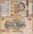 Picture of Sierra Leone,PW38,B133a,20 Leones,2022